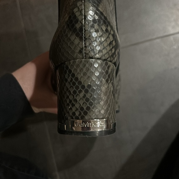 Calvin Klein snake print ankle boot - Picture 7 of 8